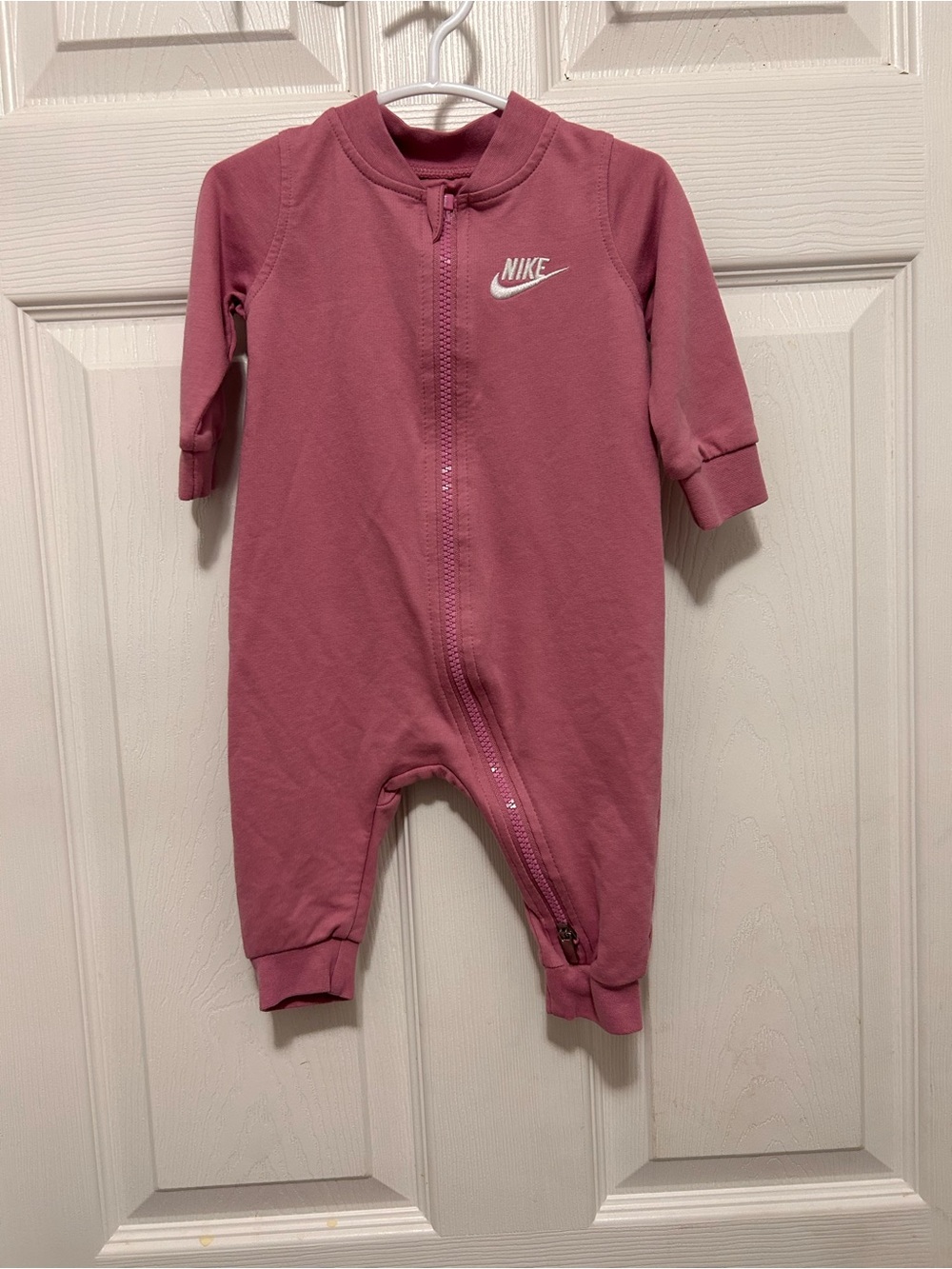 Nike Pink Zip-Front One-Piece